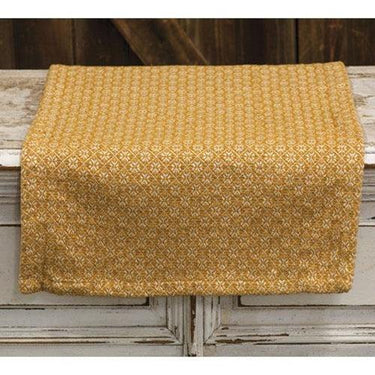 Mustard & Cream Cherry Blossom Long Runner - The Fox Decor